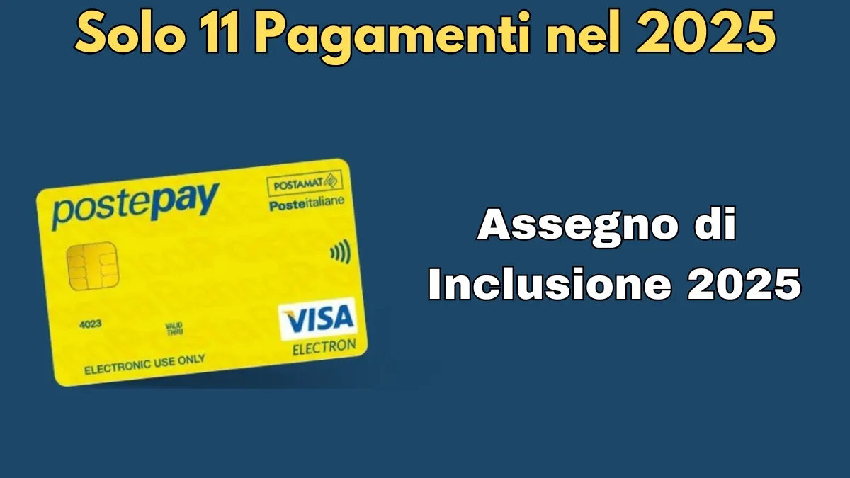 Solo 11 Pagamenti nel 2025 dell'Assegno di Inclusione: Addio ai 12 pagamenti - Tabella della Sospensione - Controlla ora