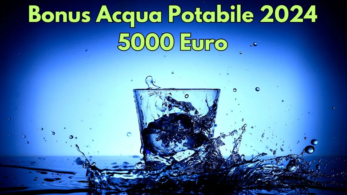 Bonus Acqua Potabile 2024