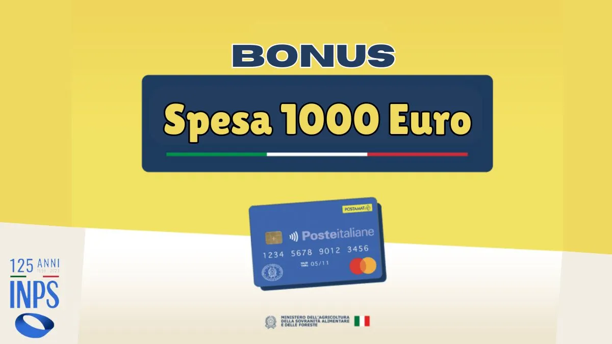 Bonus Spesa 1000 euro Inps