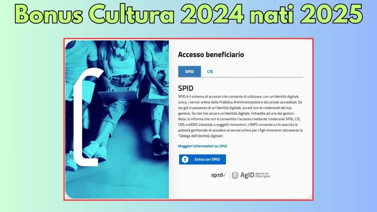 Bonus cultura 2024 nati 2025