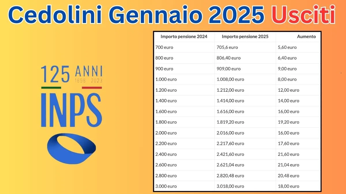 Cedolini Gennaio 2025 Usciti