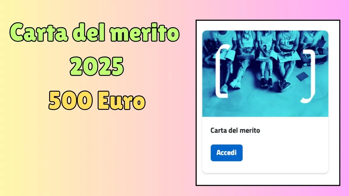 Carta del merito 2025: 500 Euro